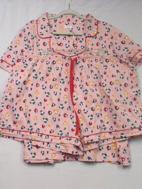 BedHead Pink Spot-Print Pajama Multicolor Accents Short Sleeve Top & Shorts 3X